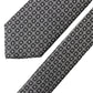 Dolce & Gabbana Black White Patterned Silk Adjustable Men Necktie Tie