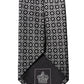 Dolce & Gabbana Black White Patterned Silk Adjustable Men Necktie Tie