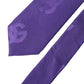 Dolce & Gabbana Purple DG Logo Monogram Silk Adjustable Men Necktie Tie