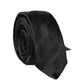 Dolce & Gabbana Black Patterned 100% Silk Adjustable Men Necktie Tie