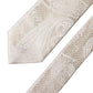 Dolce & Gabbana Off White Floral Silk Adjustable Men Tied Necktie Tie