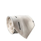 Dolce & Gabbana White Tattoo Floral Silk Adjustable Men Tied Necktie Tie