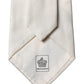 Dolce & Gabbana White Tattoo Floral Silk Adjustable Men Tied Necktie Tie