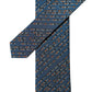 Dolce & Gabbana Blue Patterned 100% Silk Adjustable Men Tied Necktie Tie
