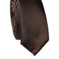 Dolce & Gabbana Brown Solid 100% Silk Adjustable Men Tied Necktie Tie