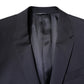 Dolce & Gabbana Blazer MARTINI Dark Blue Wool SingleBreasted Blazer