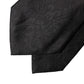 Dolce & Gabbana Black Paisley Woven Silk Adjustable Women Necktie Tie