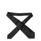 Dolce & Gabbana Black Paisley Woven Silk Adjustable Women Necktie Tie