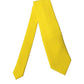 Dolce & Gabbana Yellow Solid Polyester Adjustable Women Tied Necktie Tie