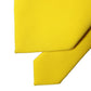 Dolce & Gabbana Yellow Solid Polyester Adjustable Women Tied Necktie Tie