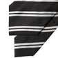 Dolce & Gabbana Black White Stripes Silk Adjustable Women Necktie Tie