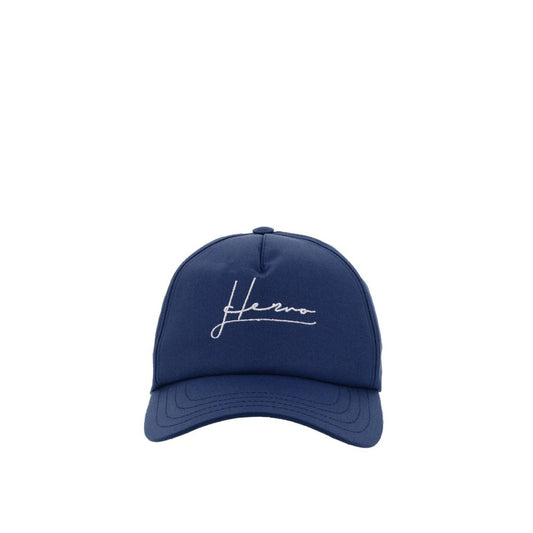 Herno Blue Cotton Cap (Baseball Hat)