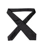 Dolce & Gabbana Black Satin Silk Blend Adjustable Women Tied Necktie Tie