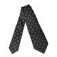 Dolce & Gabbana Black White Polka Dot Silk Adjustable Women Necktie Tie