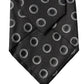Dolce & Gabbana Black White Polka Dot Silk Adjustable Women Necktie Tie