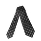 Dolce & Gabbana Black Patterned Silk Adjustable Women Tied Necktie Tie