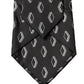 Dolce & Gabbana Black Patterned Silk Adjustable Women Tied Necktie Tie