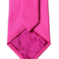 Dolce & Gabbana Neon Pink Solid Satin Silk Adjustable Women Necktie Tie