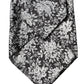 Dolce & Gabbana Black Silver Floral Silk Adjustable Women Necktie Tie