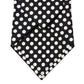 Dolce & Gabbana Black White Polka Dot Silk Adjustable Women Necktie Tie