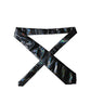 Dolce & Gabbana Black Iridescent Silk Adjustable Women Tied Necktie Tie