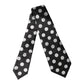 Dolce & Gabbana Black White Polka Dot Silk Adjustable Women Necktie Tie