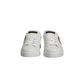 Dolce & Gabbana White Gold Crest Crown Portofino Sneakers Shoes
