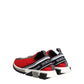 Dolce & Gabbana Red Logo Low Top Sorrento Sneakers Shoes
