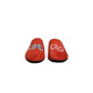 Dolce & Gabbana Red Suede DG King Men House Slipper Shoes