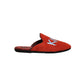 Dolce & Gabbana Red Suede DG King Men House Slipper Shoes