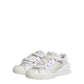 Dolce & Gabbana White Calfskin Leather Low Top Sneakers Shoes