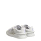 Dolce & Gabbana White Calfskin Leather Low Top Sneakers Shoes