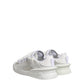 Dolce & Gabbana White Calfskin Leather Low Top Sneakers Shoes