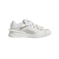 Dolce & Gabbana White Calfskin Leather Low Top Sneakers Shoes