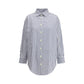 Deperlu Blue Cotton Shirt