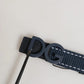 Dolce & Gabbana Blue Cotton Canvas DG Logo Metal Buckle Belt