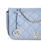 19V69 Italia Blue Leather Shoulder Bag