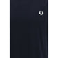 Fred Perry Blue Cotton T-Shirt