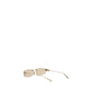 Balenciaga Beige Metal Sunglasses