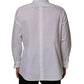 Dolce & Gabbana White Bib Cotton Poplin Dress Formal Shirt