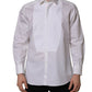 Dolce & Gabbana White Bib Cotton Poplin Dress Formal Shirt