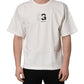 Dolce & Gabbana White DG Logo Crew Neck Short Sleeves T-shirt