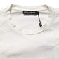 Dolce & Gabbana White Logo Print Cotton Crew Neck Men T-shirt