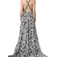 Dolce & Gabbana Black White Logo Sleeveless Floor Length Maxi Dress