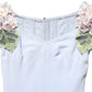 Dolce & Gabbana Light Blue Hydrangea Embellished Cap Sleeve Dress