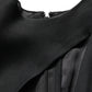 Dolce & Gabbana Black Silver OneShoulder Cocktail Gown Dress