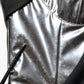 Dolce & Gabbana Black Silver OneShoulder Cocktail Gown Dress