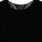 Dolce & Gabbana Black Viscose Velvet Floor Length Gown Dress