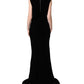 Dolce & Gabbana Black Viscose Velvet Floor Length Gown Dress
