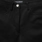 Dolce & Gabbana Black Nylon Stretch Skinny High Waist Pants